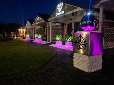 Property building, Night, Garden view