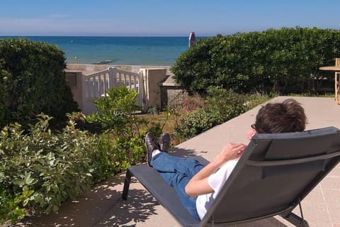 Patio, Natural landscape, Balcony/Terrace, Sea view, sunbed