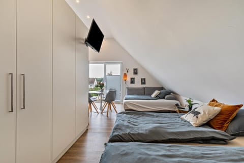 Property building, Living room, Bedroom