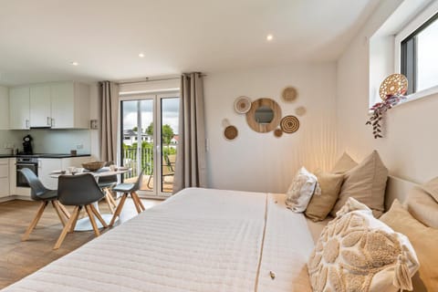 Property building, Living room, Bedroom