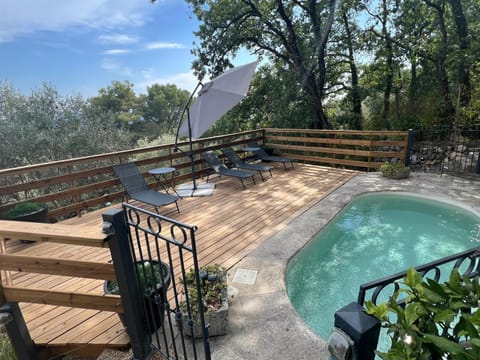 Property building, Living room, Swimming pool
