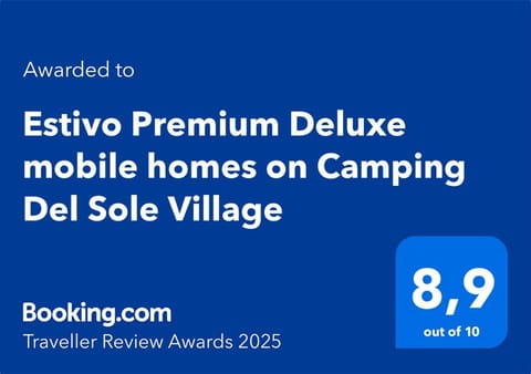 Estivo Premium Deluxe mobile homes on Camping Del Sole Village Campground/
RV Resort in Iseo