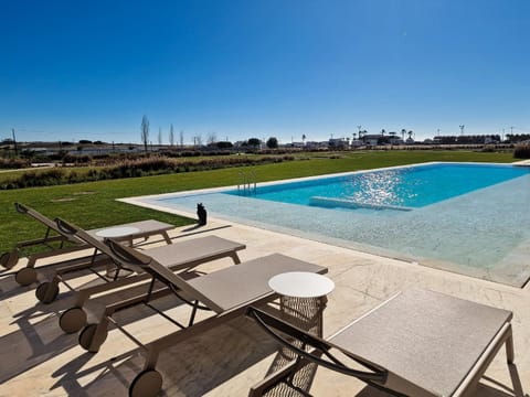 Natural landscape, Pool view, Swimming pool, sunbed