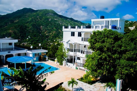 Property building, Natural landscape, Mountain view, Pool view