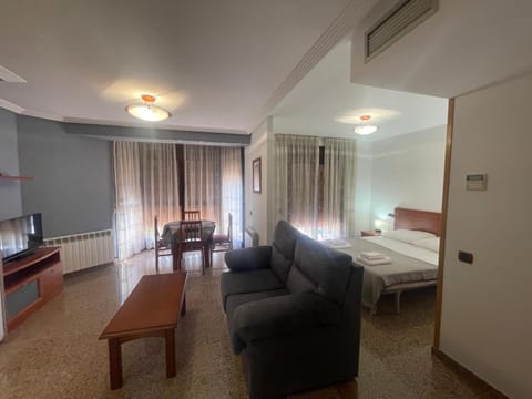 Bed, TV and multimedia, Living room, Photo of the whole room, Dining area, Bedroom, air conditioner