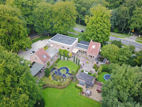 Property building, Spring, Bird's eye view, Garden, Garden view, Location
