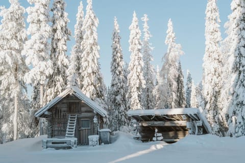 Hilltop Villa at Lake Porontima Chalet in Lapland