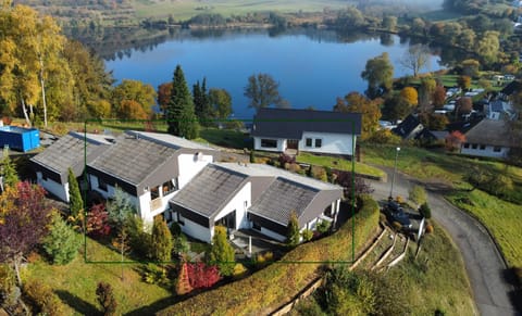 Property building, Natural landscape, Lake view