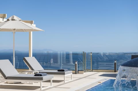 Natural landscape, Pool view, Swimming pool, sunbed