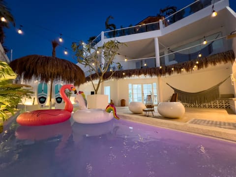 Night, Swimming pool, Swimming pool