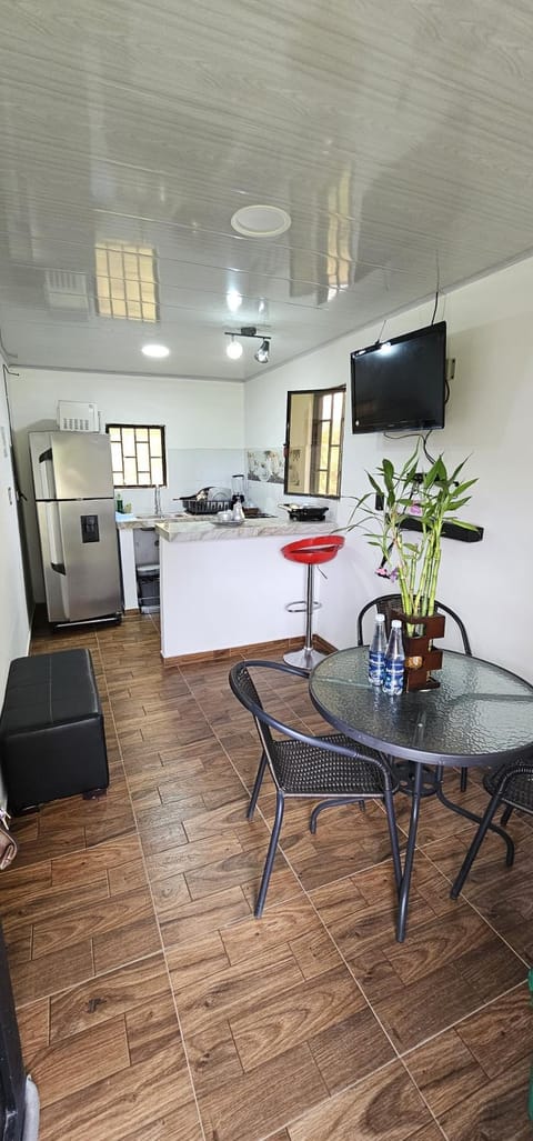 Kitchen or kitchenette, Living room, Dining area