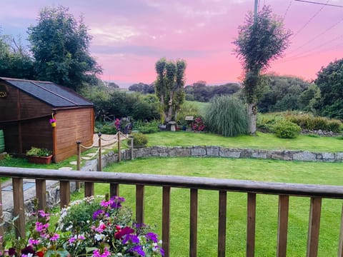 Property building, Natural landscape, Summer, Garden, Sunset