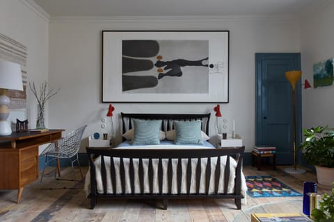 Bed, Photo of the whole room, Decorative detail, Bedroom