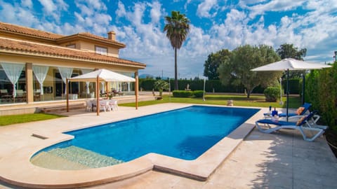 Property building, Living room, Swimming pool