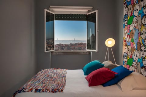 Bed, View (from property/room), Photo of the whole room, Decorative detail, Bedroom, Landmark view