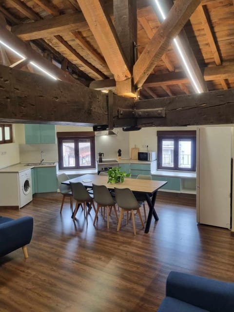 Kitchen or kitchenette, Living room, Dining area