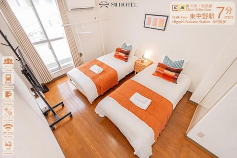 Bed, Text overlay, towels