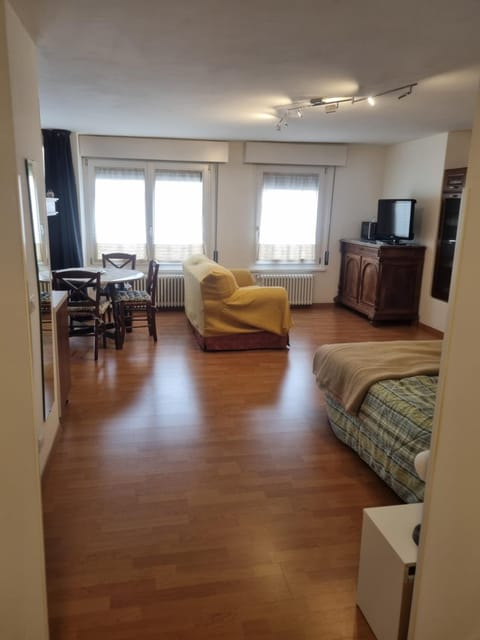 Bed, TV and multimedia, Living room, Seating area, Dining area, Bedroom