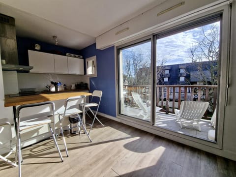 Balcony/Terrace, Kitchen or kitchenette, Lounge or bar, Seating area, stove, kitchen