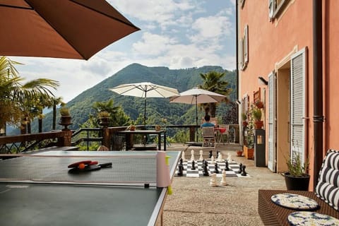 Wild Valley Palm Terrace in Valle Onsernone House in Canton of Ticino
