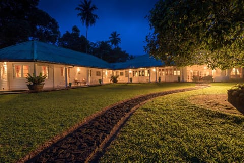 Property building, Night, Natural landscape, Garden, Garden view