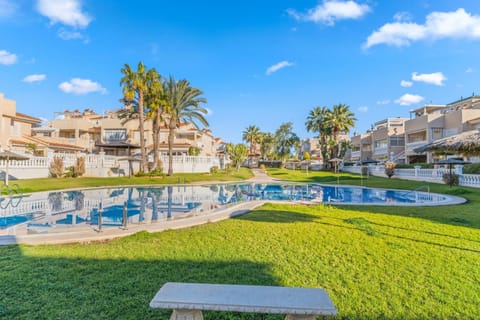Property building, Living room, Swimming pool