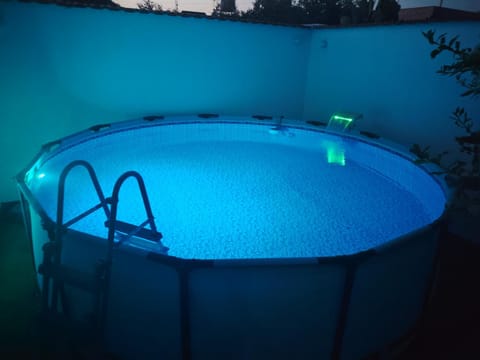 Night, Pool view, Swimming pool
