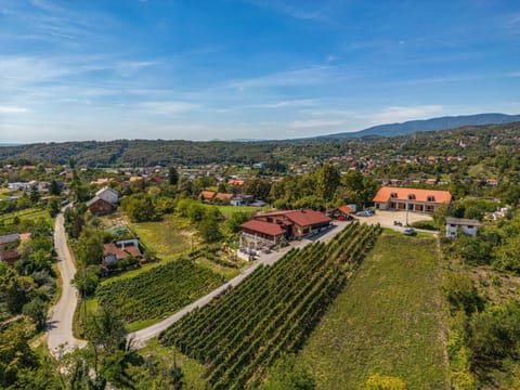 Property building, Spring, Natural landscape, Bird's eye view