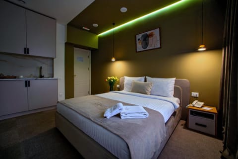 Photo of the whole room, Bedroom, towels