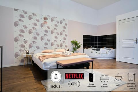 NG Prestige - Nain - Suite Spa Privatif - Jacuzzi - Netflix - Projecteur Apartment in Flanders