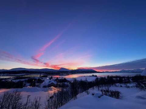 Natural landscape, Winter, Mountain view