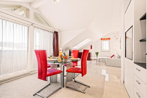 Living room, Seating area, Dining area
