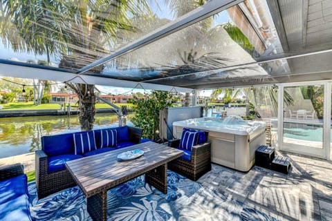 Patio, Day, Pool view