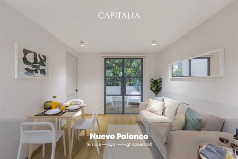 Balcony/Terrace, Living room, Seating area, Dining area, City view