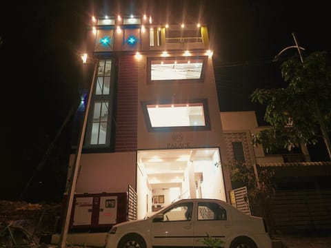 Property building, Night, Parking