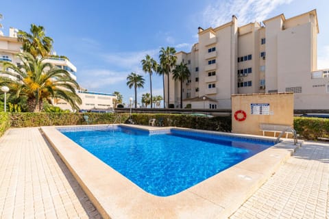 Property building, Living room, Swimming pool