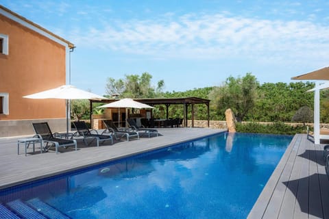 Property building, Living room, Swimming pool