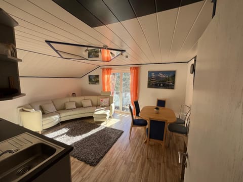 Living room, kitchen