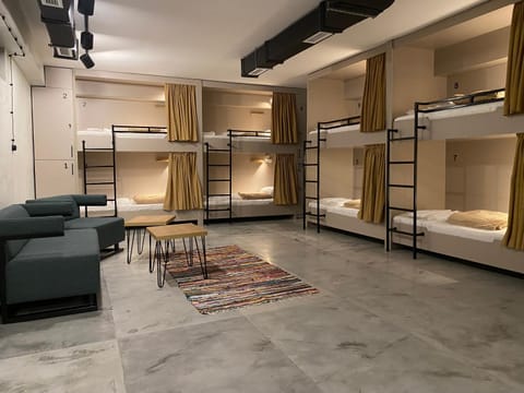 Bed, bunk bed, wardrobe