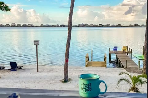 Waterfront Home With Private Beach & Hot Tub House in West Beach