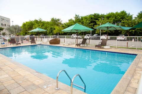 Pool view, sunbed