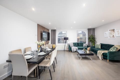 Living room, Seating area, Dining area
