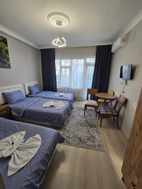 Bed, TV and multimedia, Living room, Photo of the whole room, Seating area, Bedroom