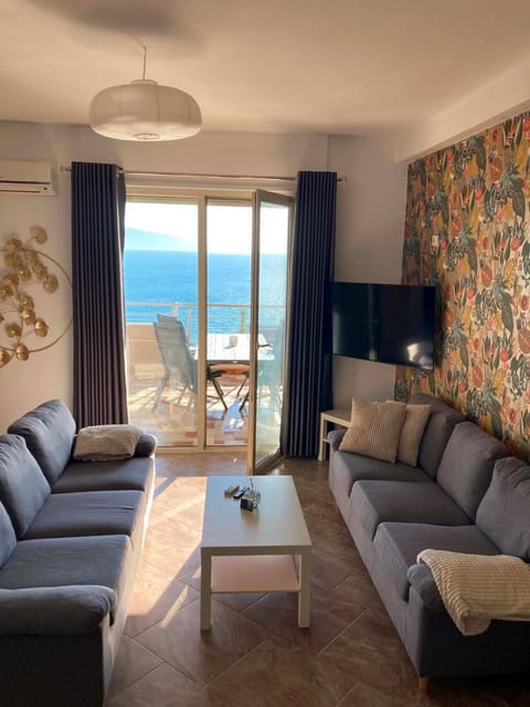 TV and multimedia, View (from property/room), Living room, Dining area, Sea view, Sea view, internet, air conditioner, air conditioner