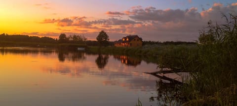 Natural landscape, Lake view, Sunset