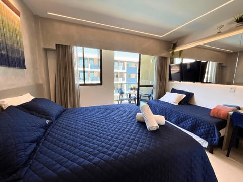 Bed, Bedroom, Pool view