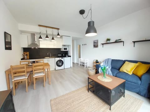 Living room, kitchen