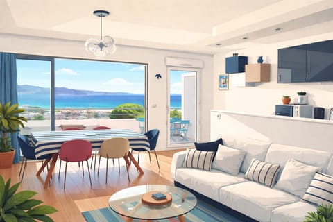 SEA VIEW Classé 3 étoiles climatisé Terrasse Vue Mer Parking by LaConciergerie13 Apartment in La Ciotat