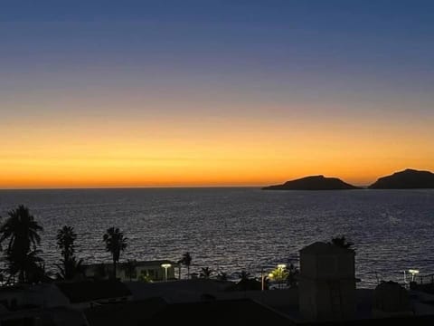 Nearby landmark, Natural landscape, Mountain view, Sea view, Sunset