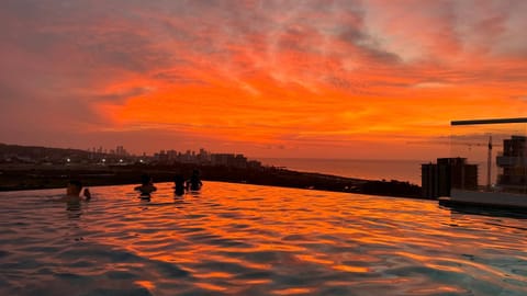Nearby landmark, Natural landscape, Landmark view, Pool view, Sea view, Swimming pool, Sunrise, Sunset